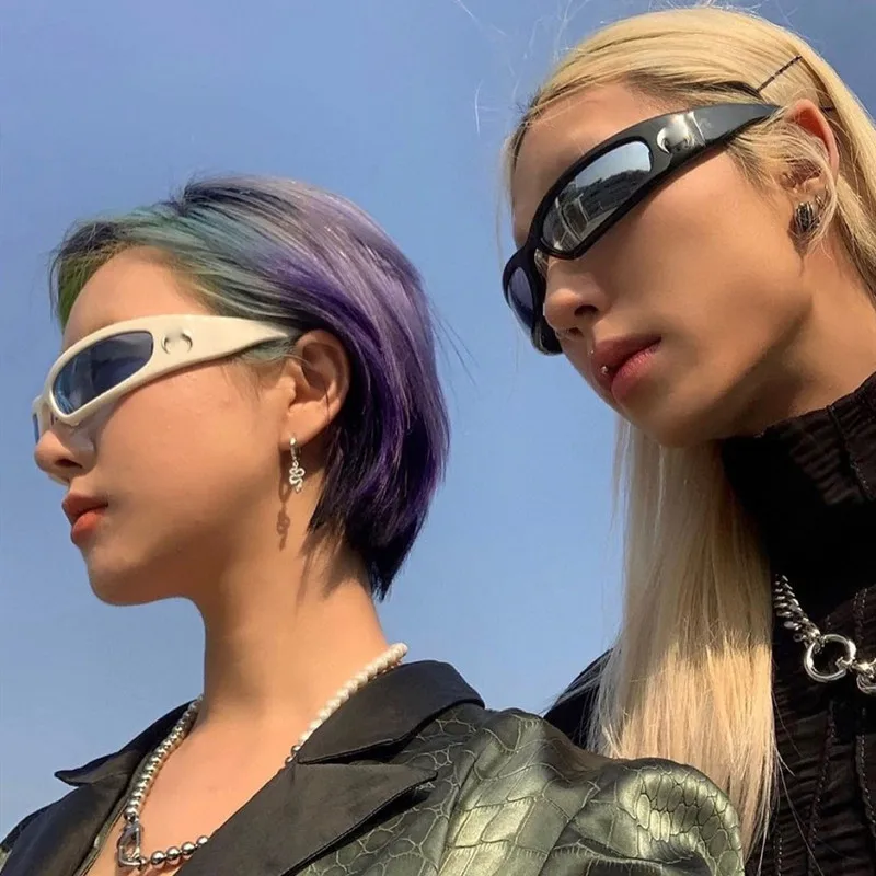 Vintage Fashion Tiktok - Harz Y2K Brille Tiktok Linsen Mond