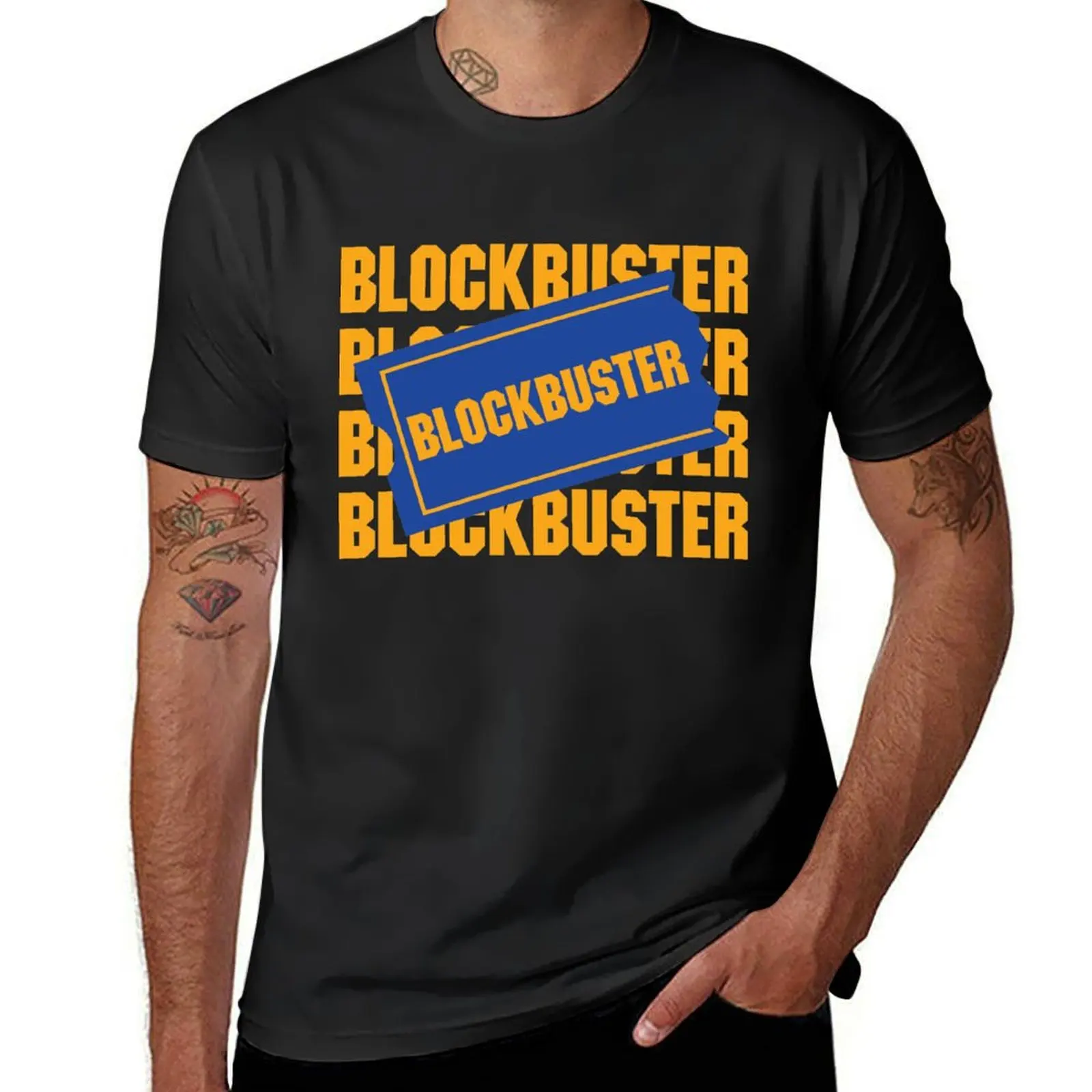 Vintage Fashion Rental - Blockbuster Video Miet geschäft Logo T-Shirt