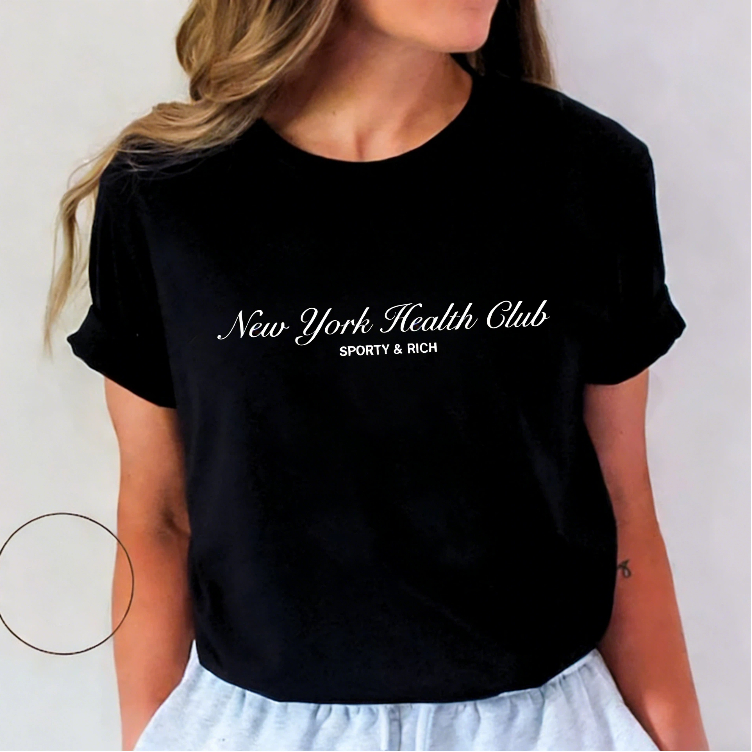 Vintage Fashion York - New York Buchstaben Druck Frauen T-shirt