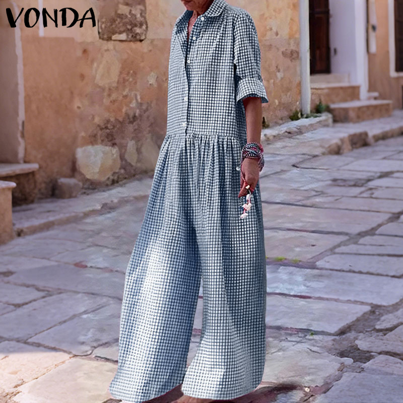 Vintage Fashion Plus Size - Plus Größe 5XL VONDA Vintage Overalls