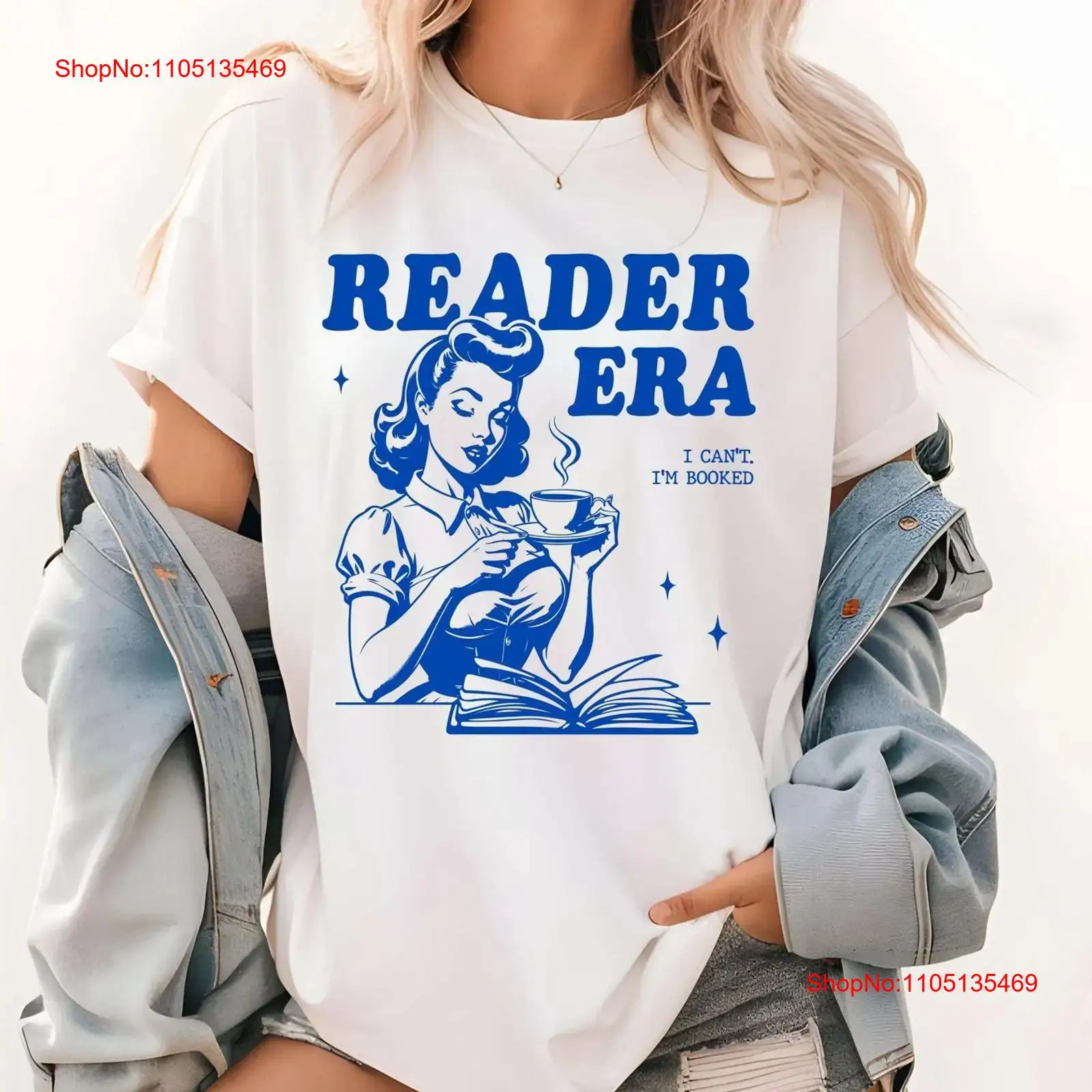Vintage Fashion Eras - T-Shirt „Reader Era“, Buchliebhaber für Club-Lese-Enthusiasten,