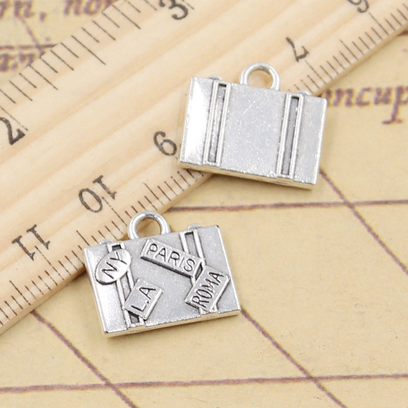 Vintage Fashion York - 10 stücke Charms Reisetaschen New York