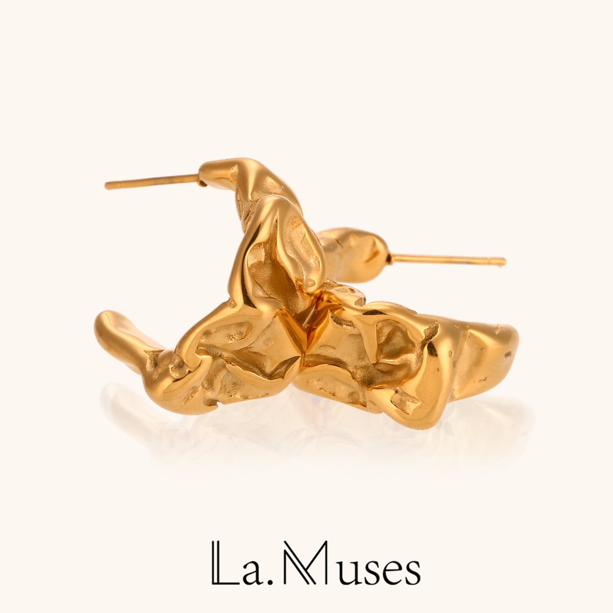 Vintage Fashion La - La.Muses Kreative Aussage Metall Gold Farbe