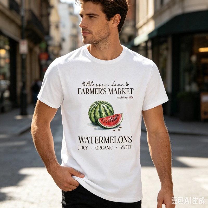 Wassermelonen-Farmernmarkt-T-S – Vintage Fashion Market Bewertung und Preis