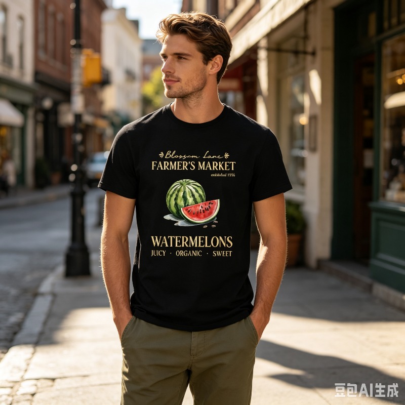Wassermelonen-Farmernmarkt-T-S – Vintage Fashion Market Bewertung und Preis