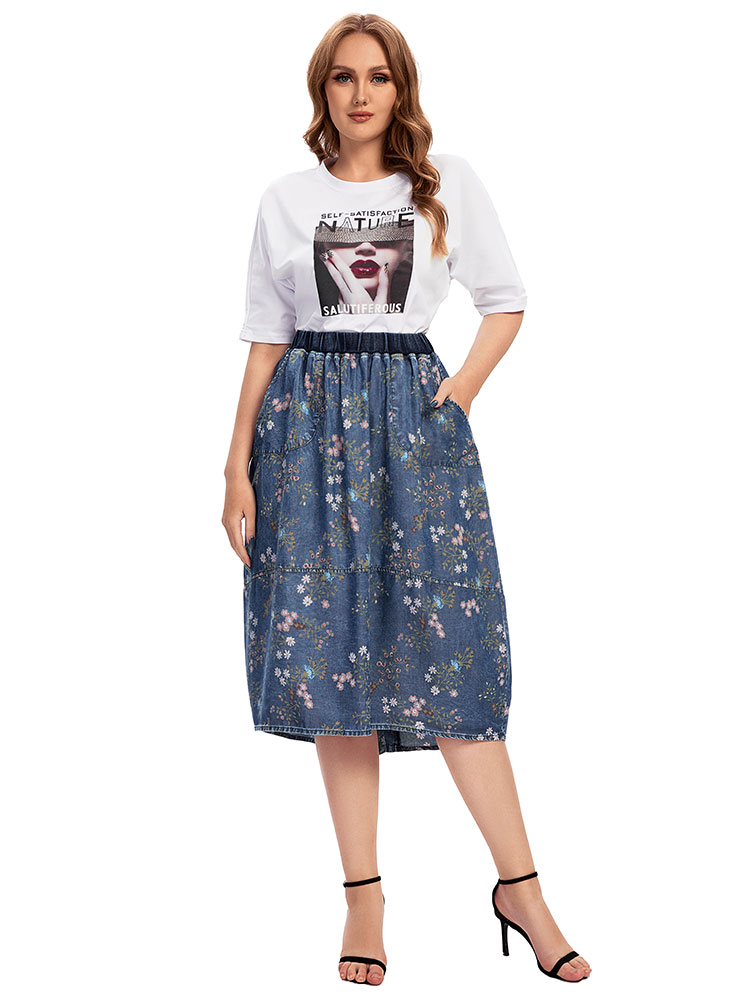 Lässiger Jeansrock für Damen i – Vintage Fashion Plus Size Bewertung und Preis
