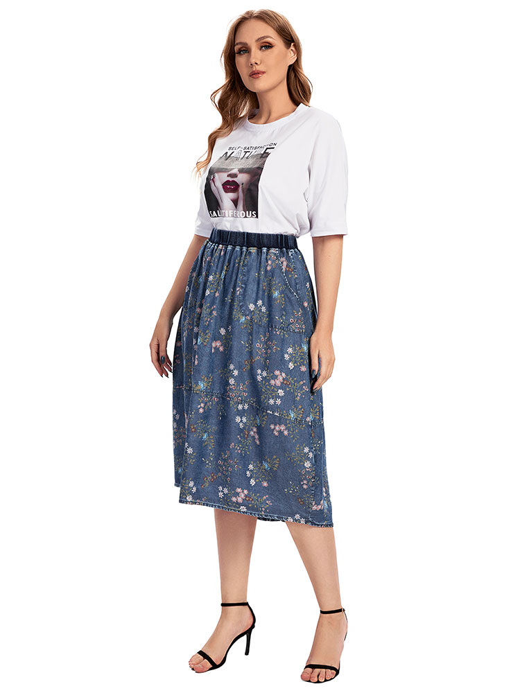 Lässiger Jeansrock für Damen i – Vintage Fashion Plus Size Bewertung und Preis