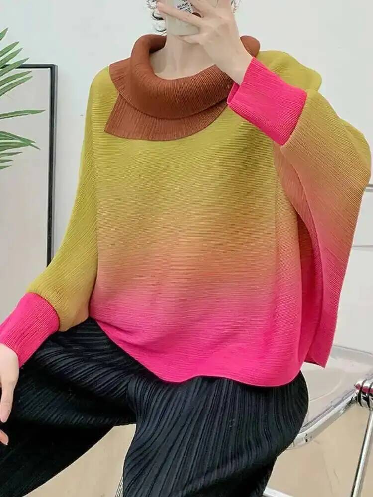 Plissee-T-Shirt mit Farbverlau – Vintage Fashion Build Bewertung und Preis