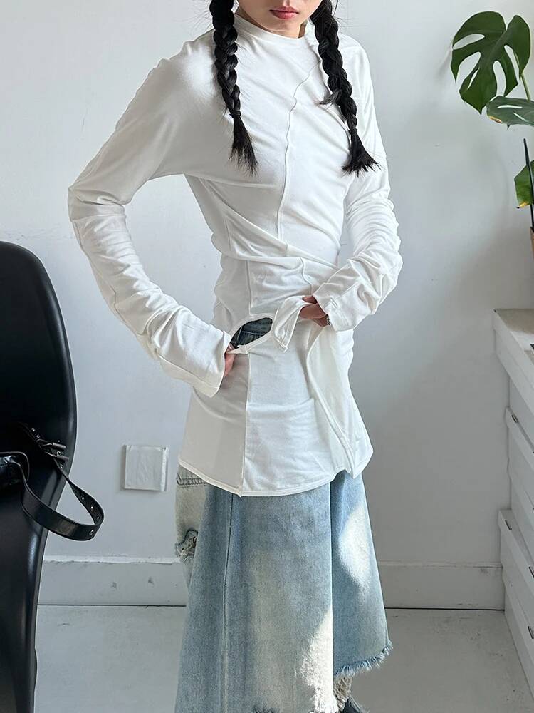 Hem Damen Weißes Unregelmäßige – Vintage Fashion Build Bewertung und Preis