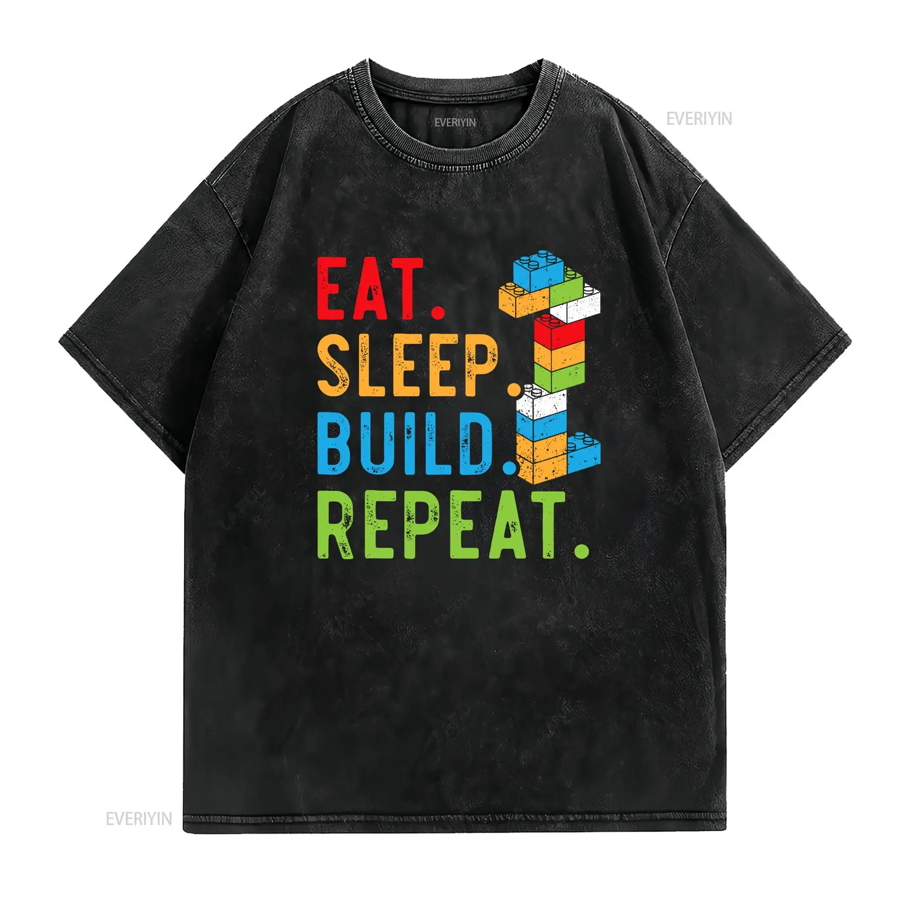 Eat Sleep Build Repeat Master  – Vintage Fashion Build Bewertung und Preis