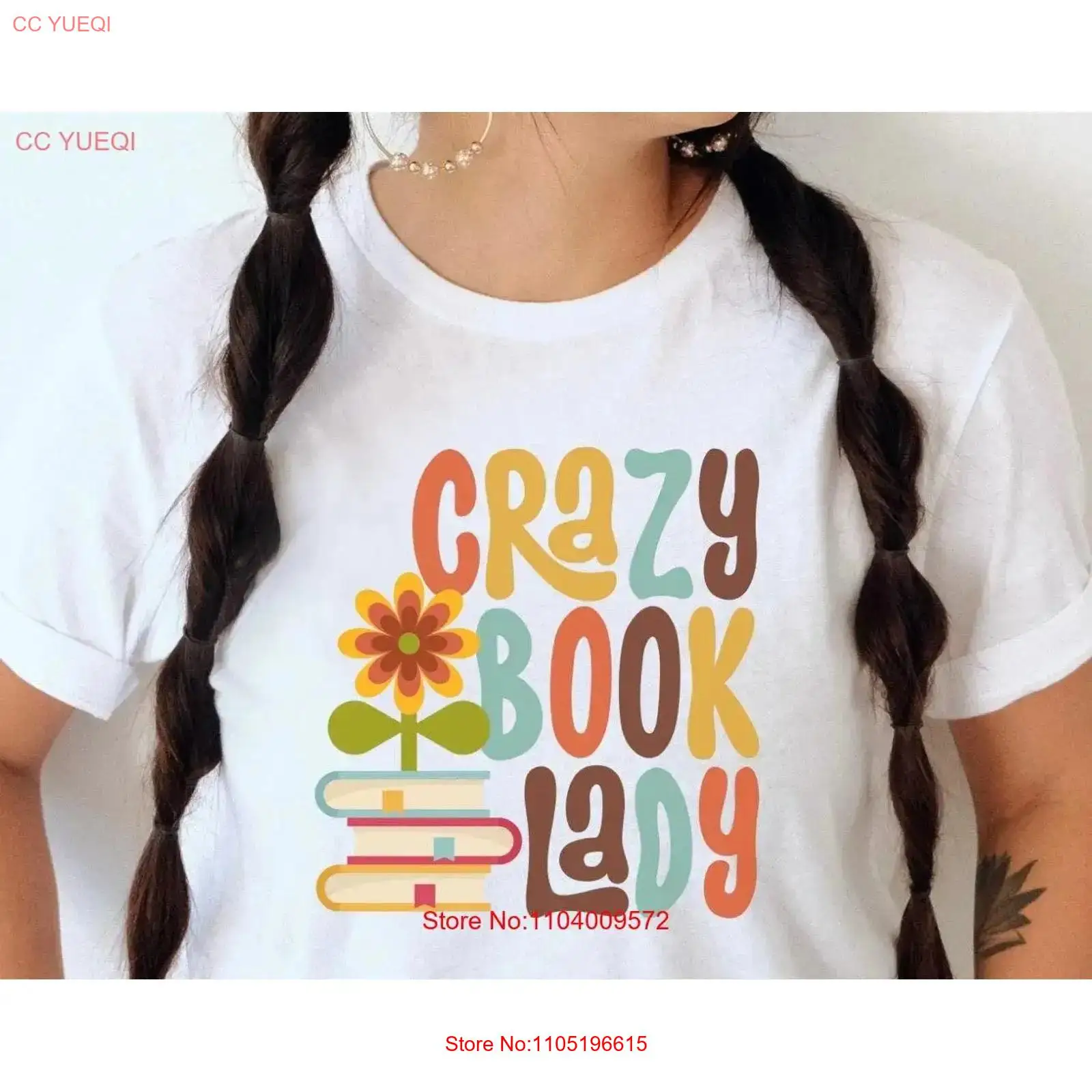 Crazy Book Lady T-Shirt, lusti – Vintage Fashion Books Bewertung und Preis
