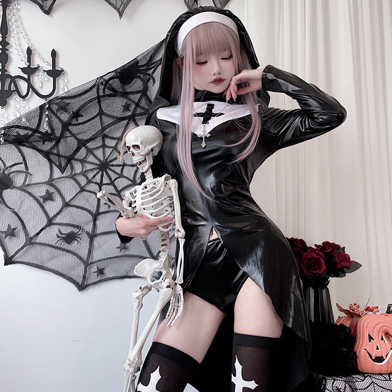 Dunkles Kleid, Halloween-Kostü – Vintage Fashion Plus Size Bewertung und Preis